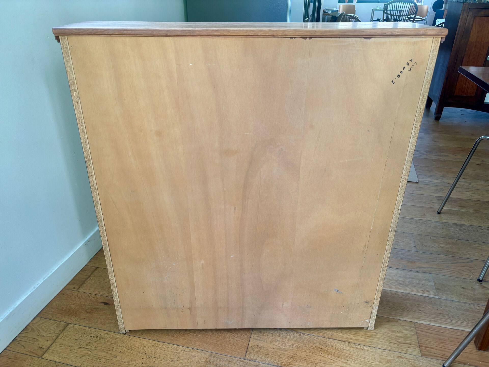 Modernist oak display cabinet - 1950s-60s