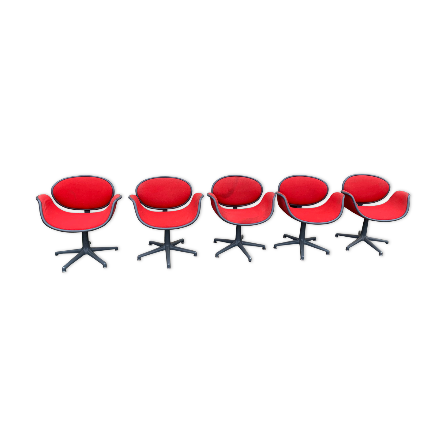 Lot of 5 Tulip Chairs by Pierre Paulin for Artifort