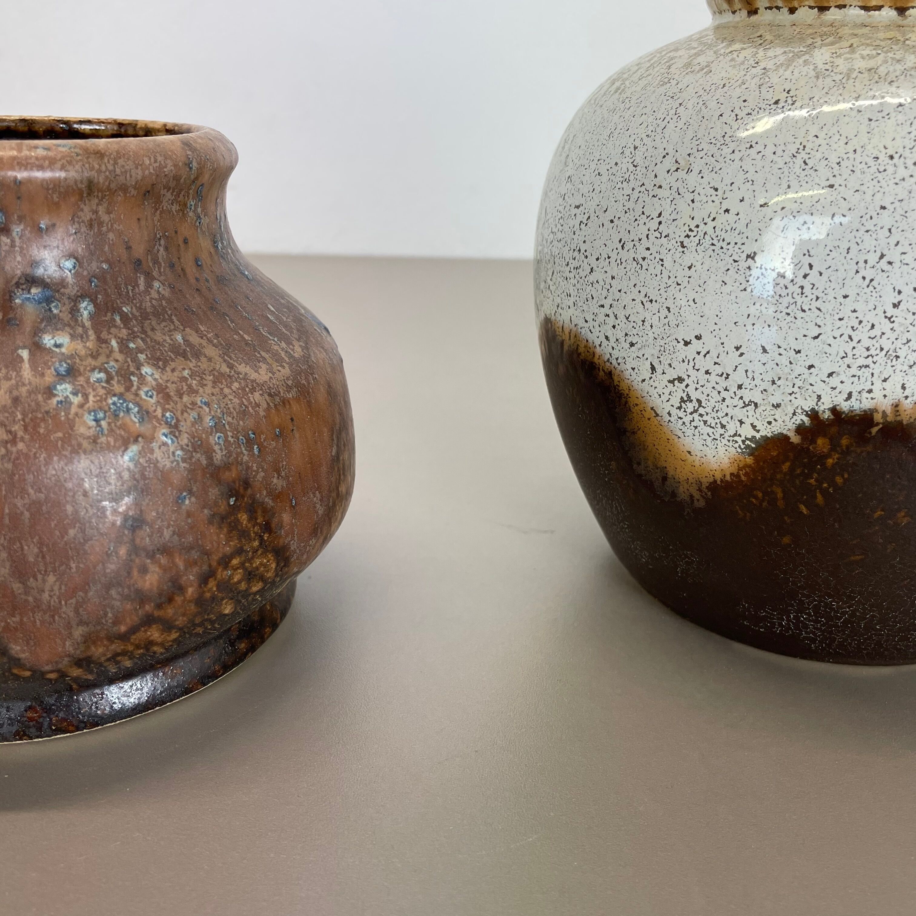 Set of 2 ceramic oottery "Lava" Vases by Dümler and Breiden, Germany, 1960s