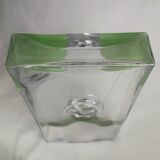 Riecke vase made of translucent glass with rectangular section