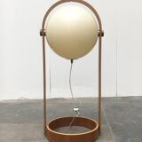 Swiss space-style floor lamp made of plastic and plywood from the 1960s.