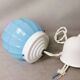 Small Art Deco blue Ceiling Lamp, 1940s