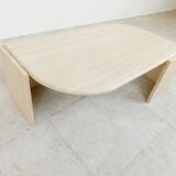 Vintage travertine coffee table, 1970s