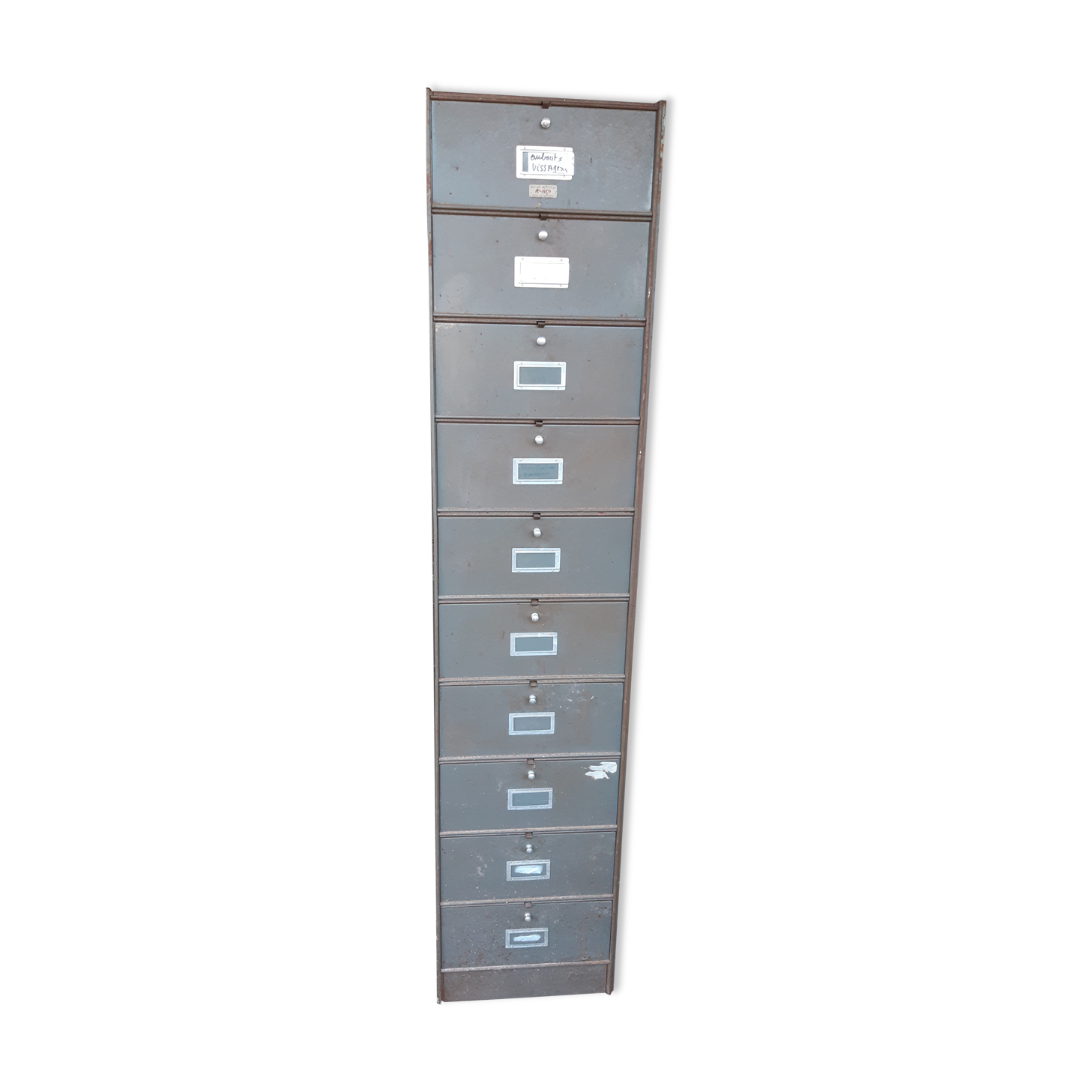 Roneo clamshell filing cabinet