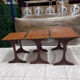 set of 3 nesting tables in teak