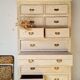 Craft furniture haberdashery - tall patinated chest of drawers - XXL chest of drawers