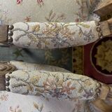Paire de fauteuils médaillon d’époque Louis XVI