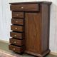 Indian teak chest of drawers from the 1970s