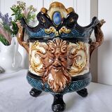 Mouzin-lecat brand onnaing flower pot from 1870 salamandre model