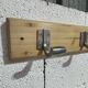 Vintage wall coat rack from the 1960s.