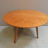 Mid Century maple round coffee table 1960's