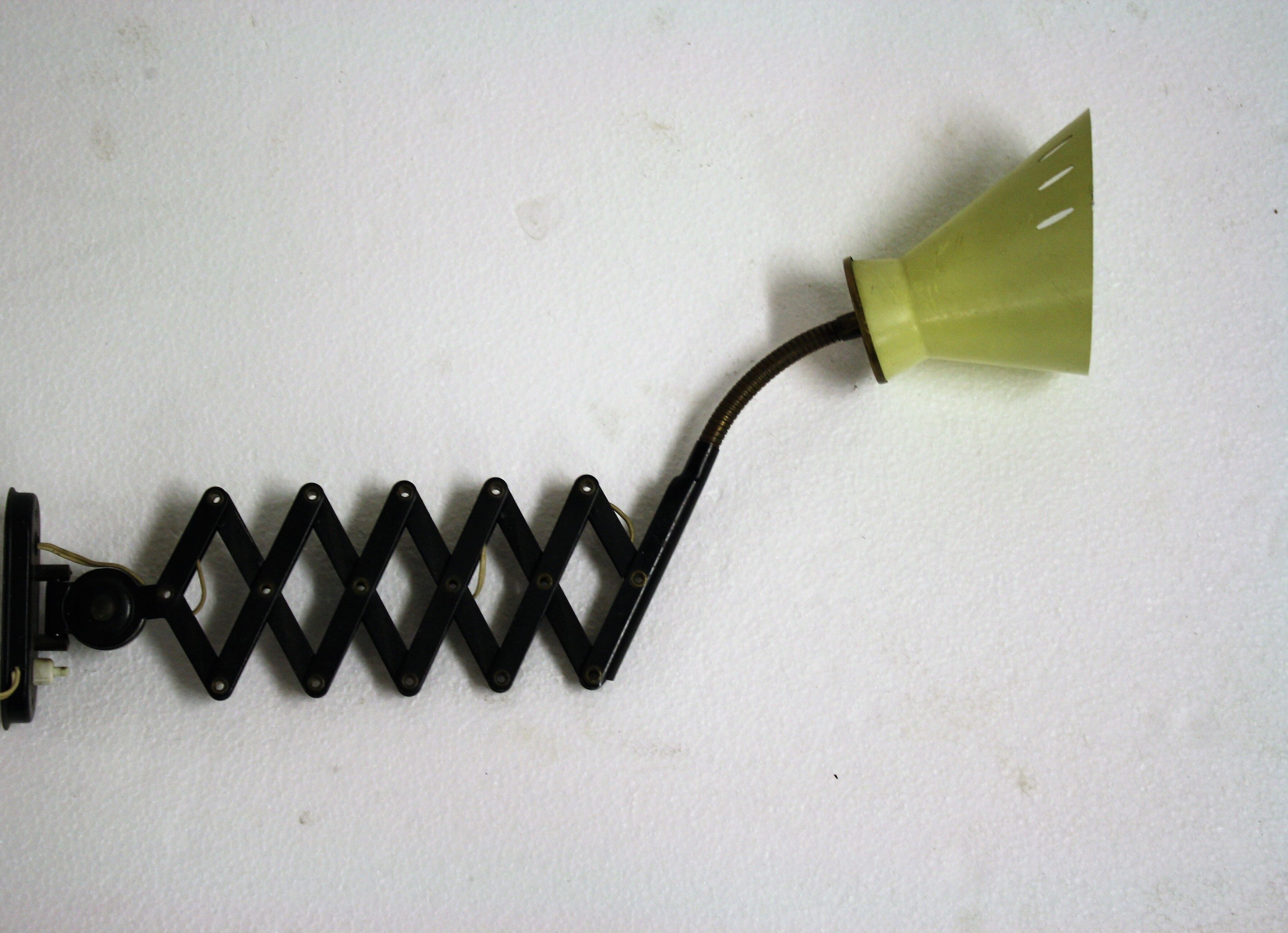 Vintage dutch scissor lamp, 1950s