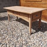 Old fir table 3 drawers