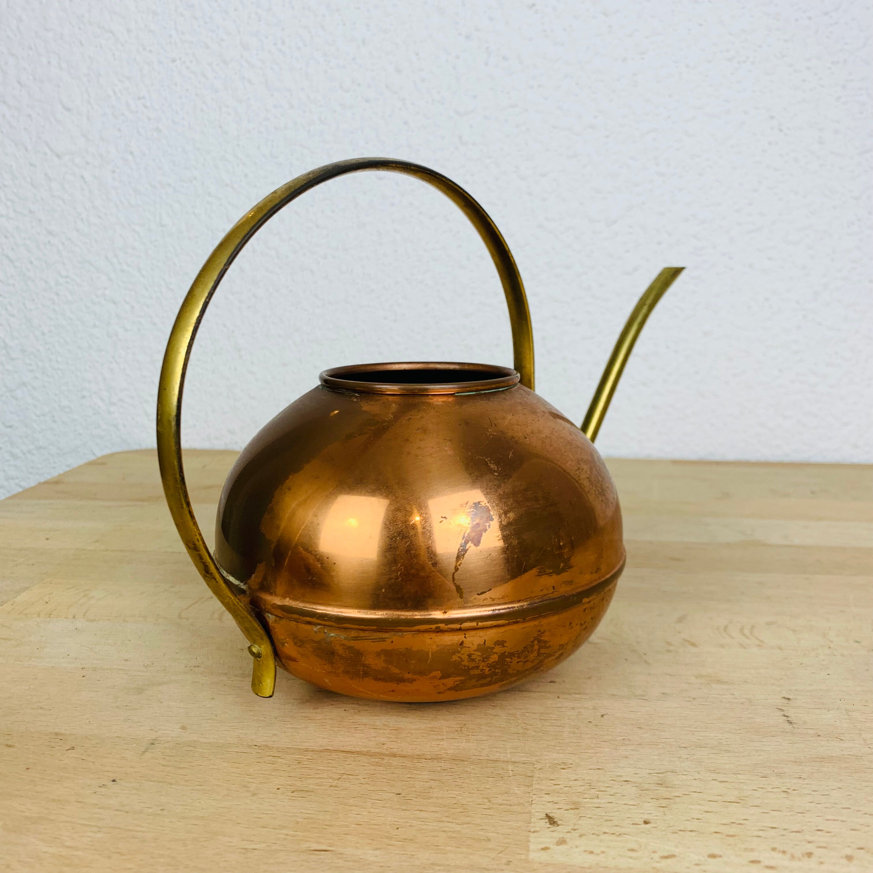 Scandinavian copper watering can
