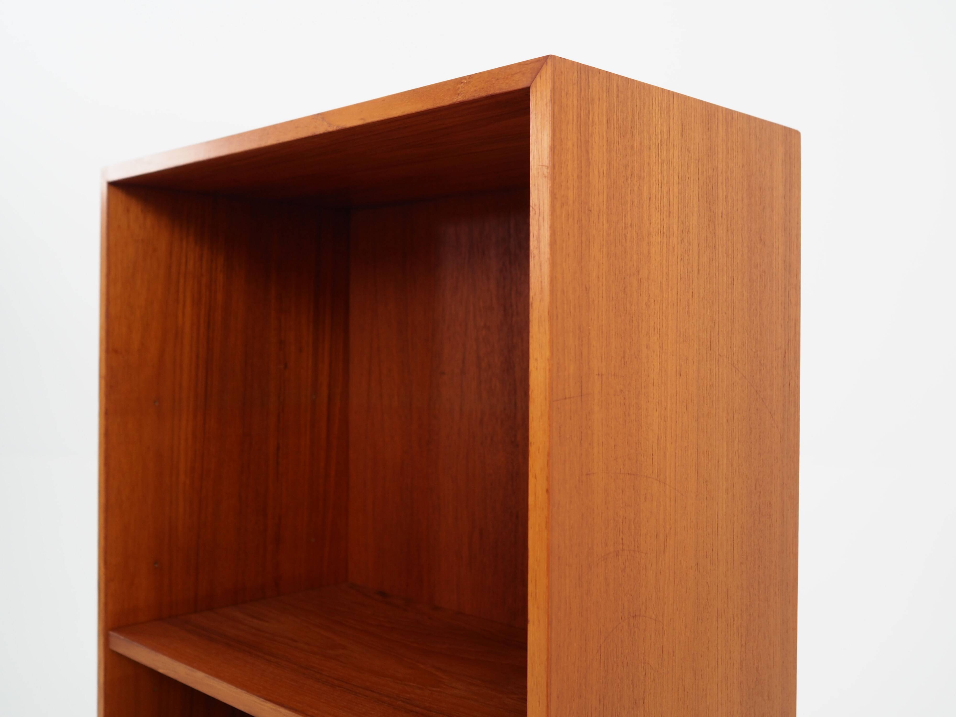 Teak bookcase, Danish design, 1970s, production: Denmark