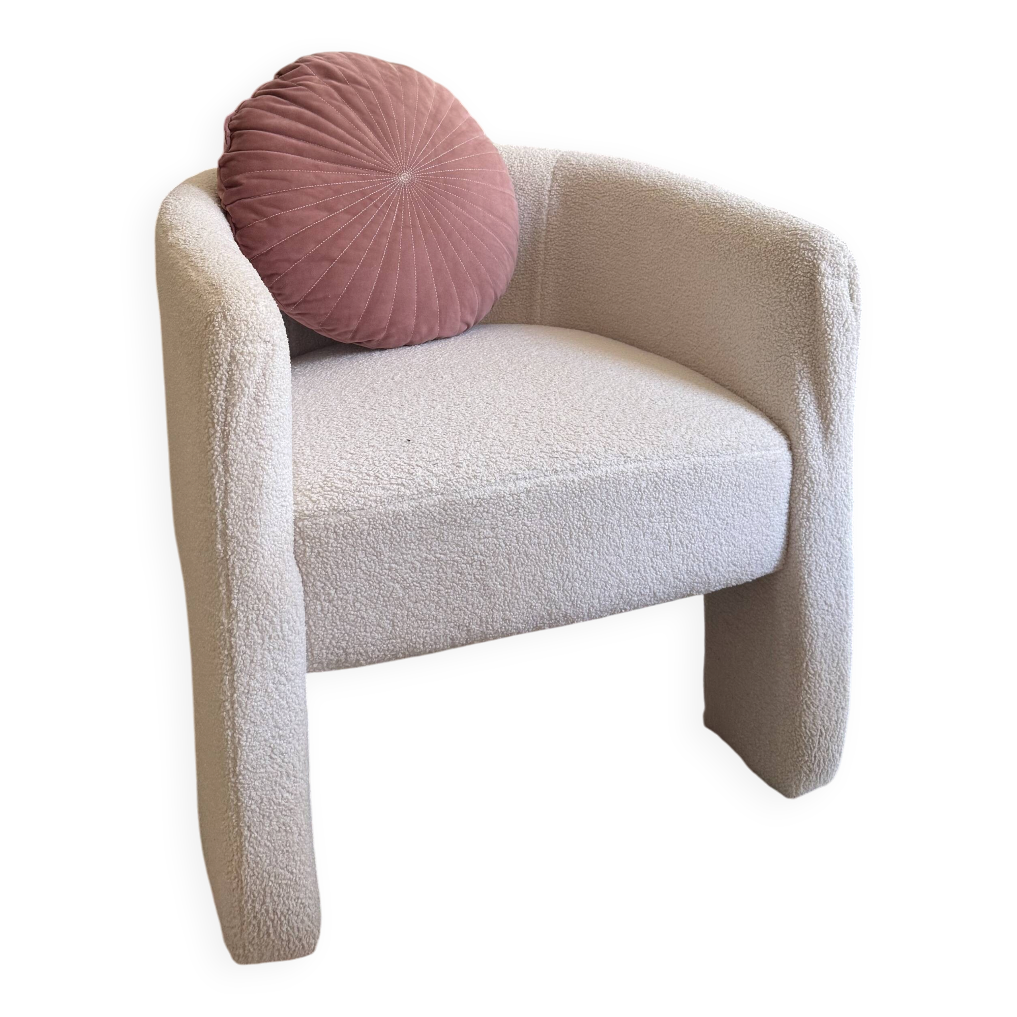 Sheep wool armchair Xastru