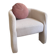 Sheep wool armchair Xastru