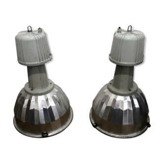 Pair of industrial luminaires