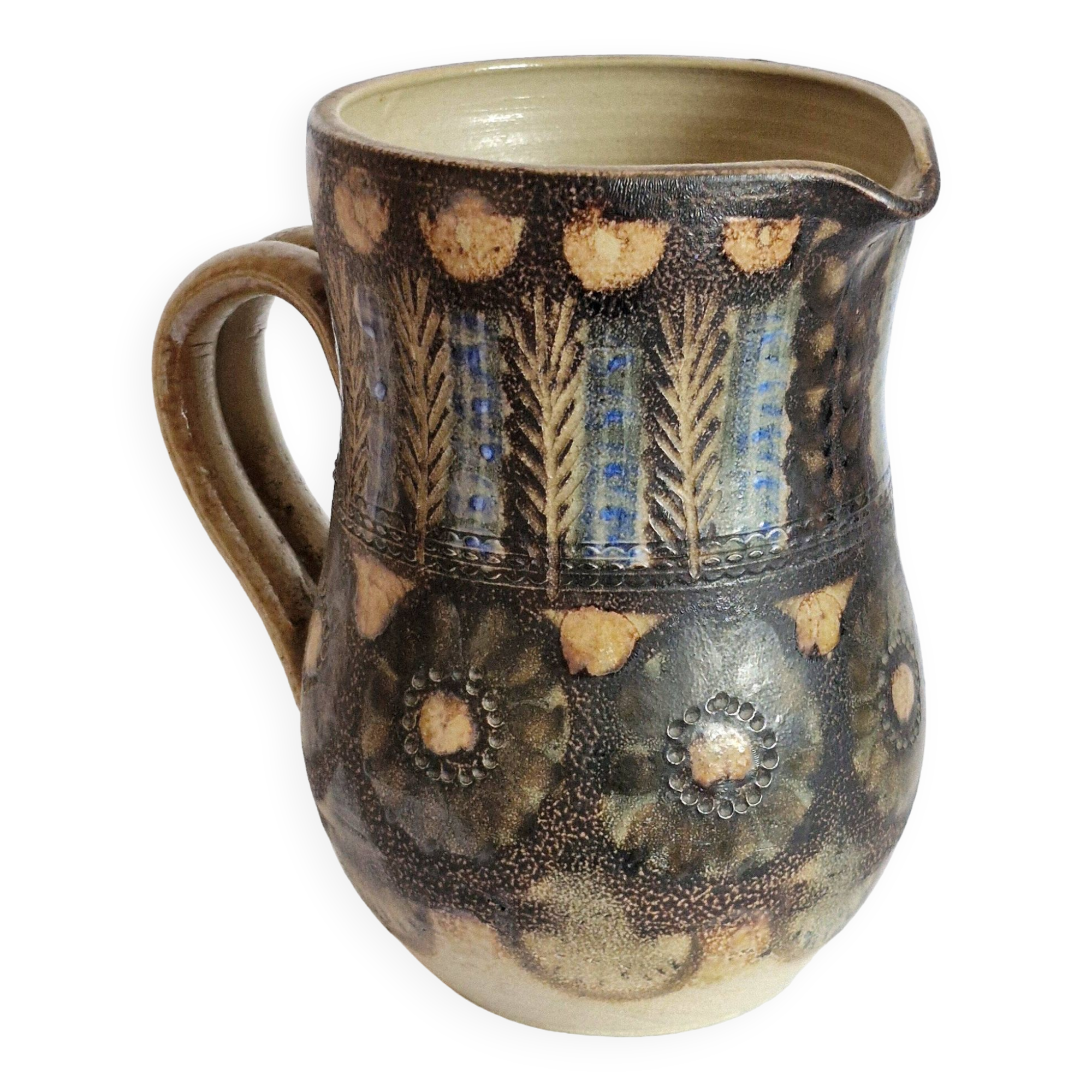 Ceramic vase pitcher by Jean Claude Courjault