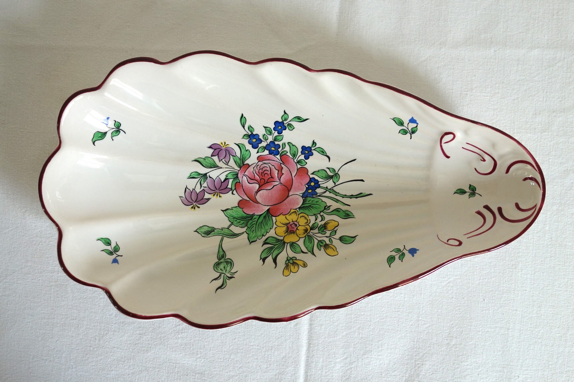 Earthenware ravier Lunéville K-G