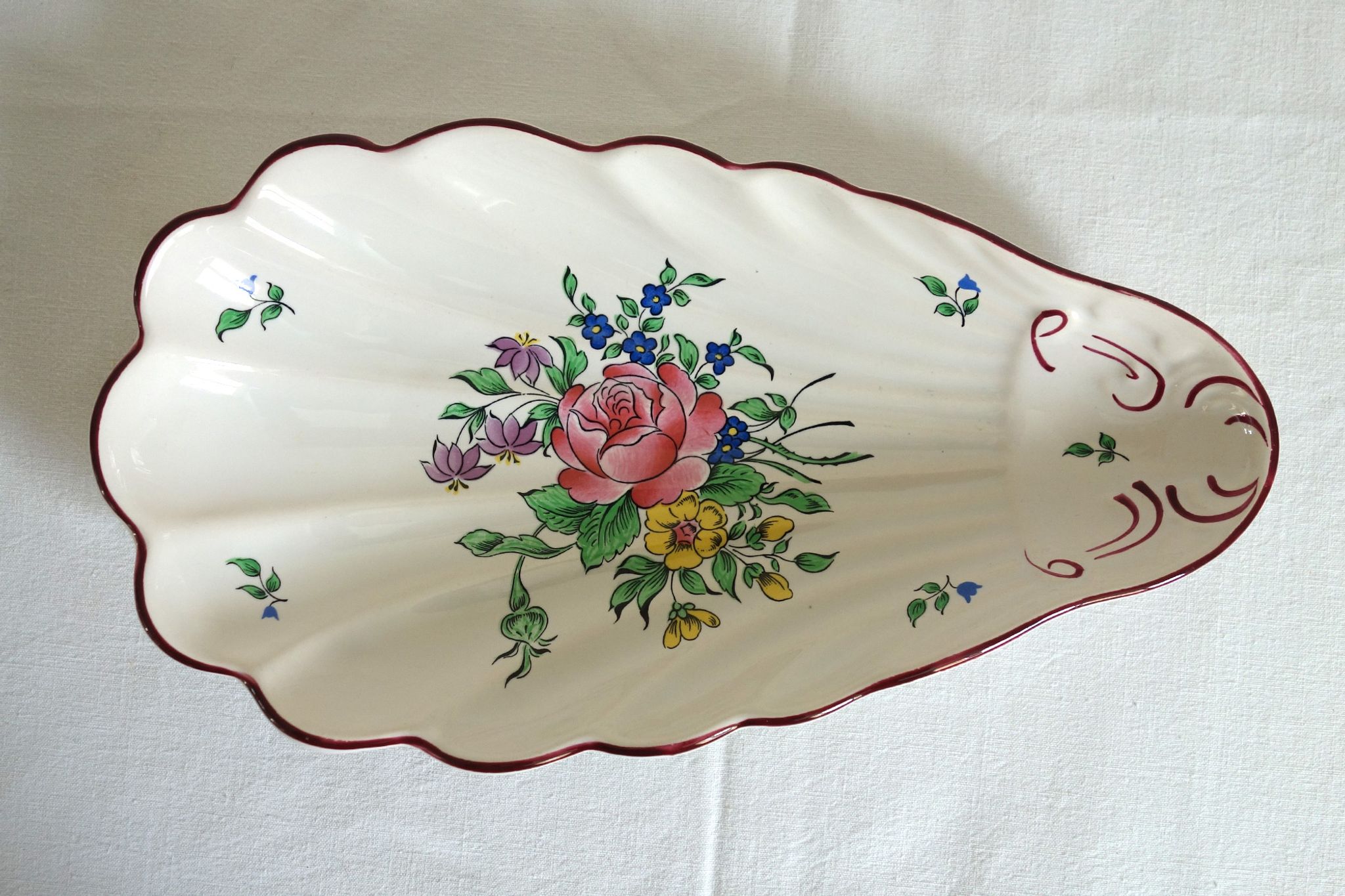 Earthenware ravier Lunéville K-G