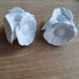 Pair of Limoges porcelain candlesticks
