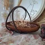 Vintage bamboo basket