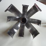 Lamp light flower by Jocelyne Trocmé stainless, 70s