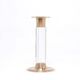 Vintage set of brass and lucite candlesticks, 1970s