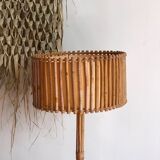 Vintage rattan lamppost
