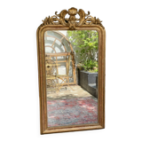 Antique mirror gilded with gold leaf (153x83)