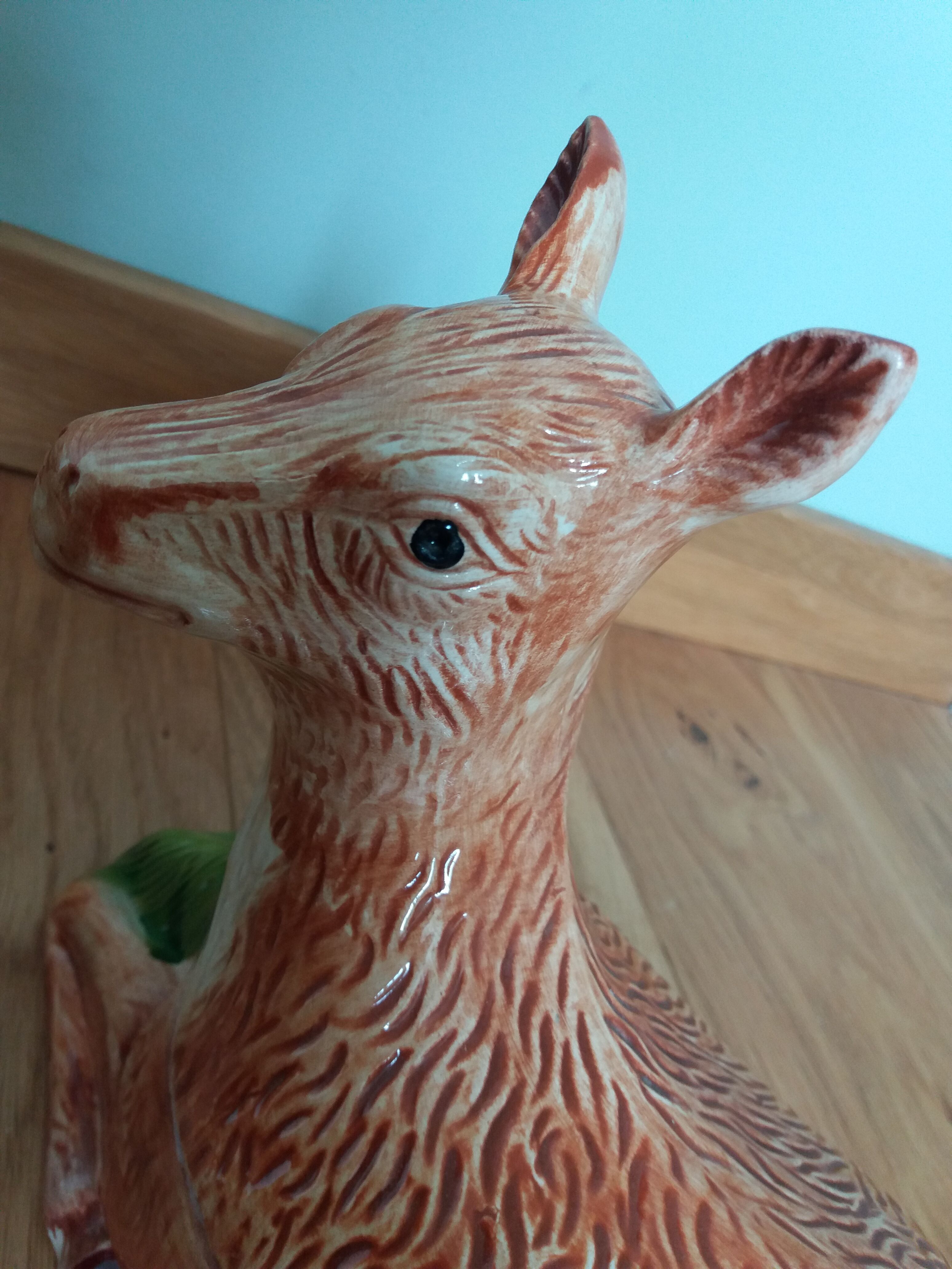Terrine ceramic doe signed Caugant