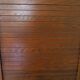 Double curtain cabinet - notary furniture - solid wood - 1970 - industrial style