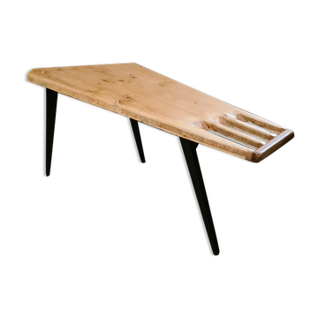 Table basse scadinave en pin massif collé non signé 100x35h 50