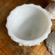 Pineapple bonbonnière in white opaline