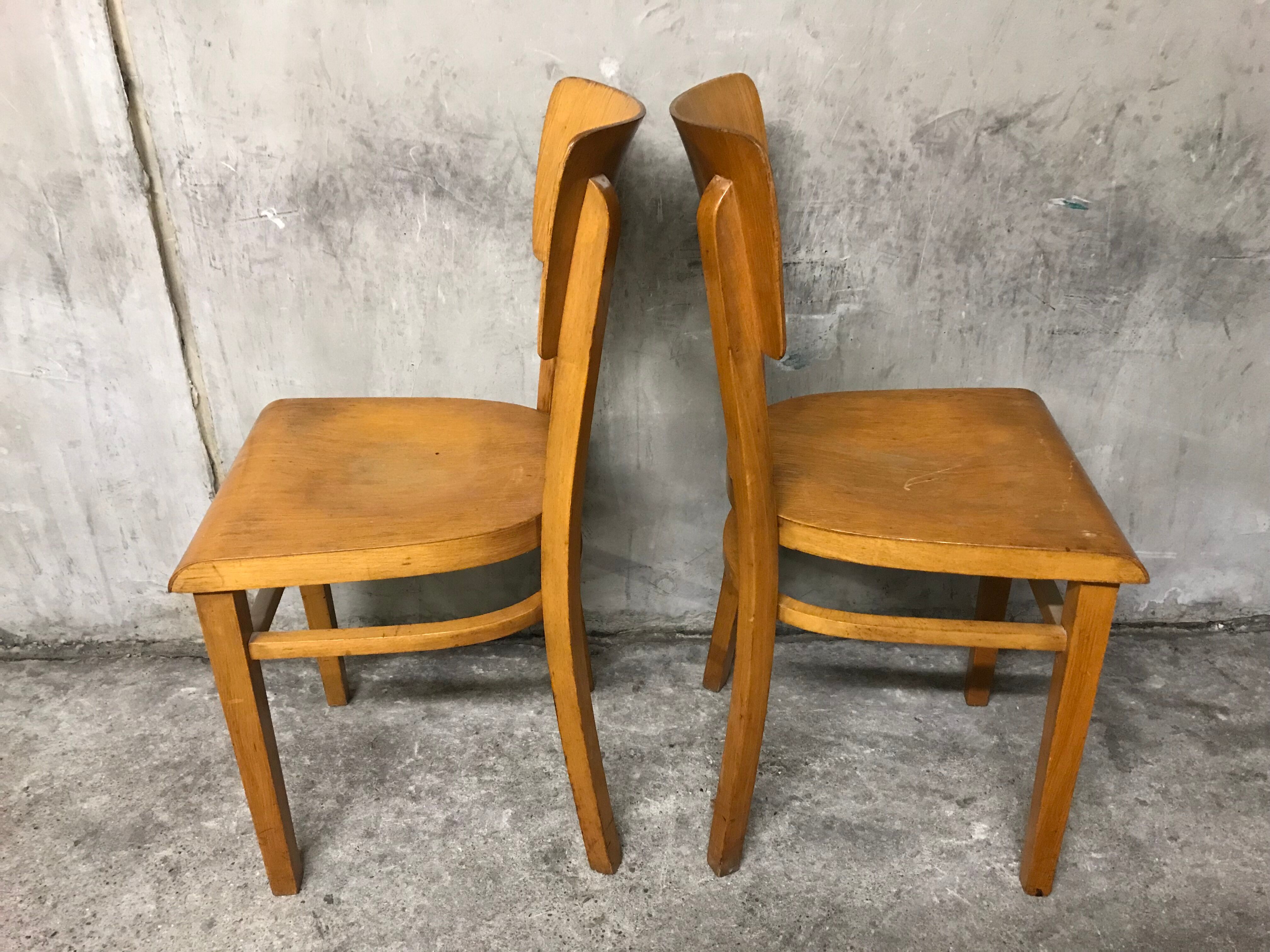 Pair of Thonet bistro chairs