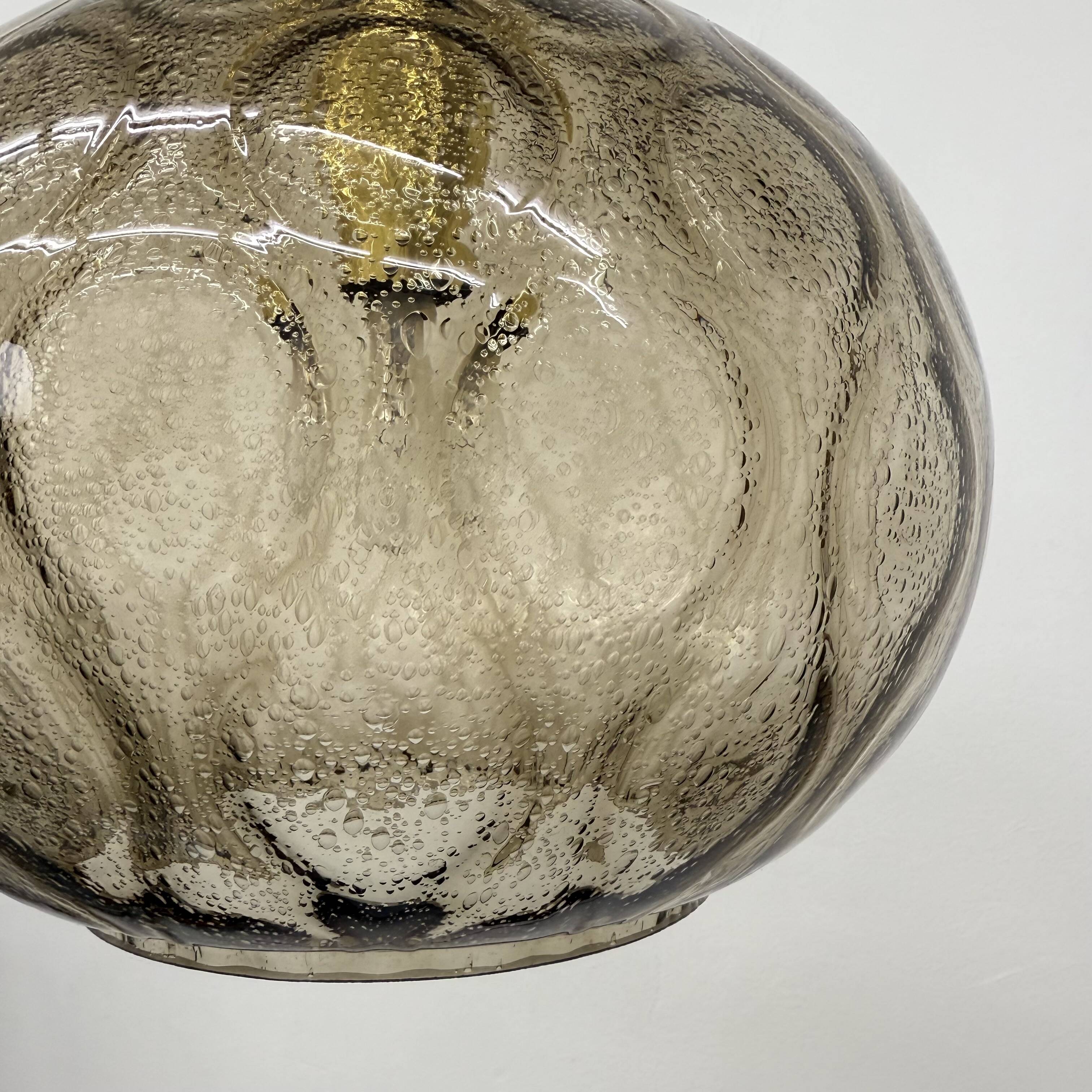 Limburg Glashütte glass hanging lamp , 1970s