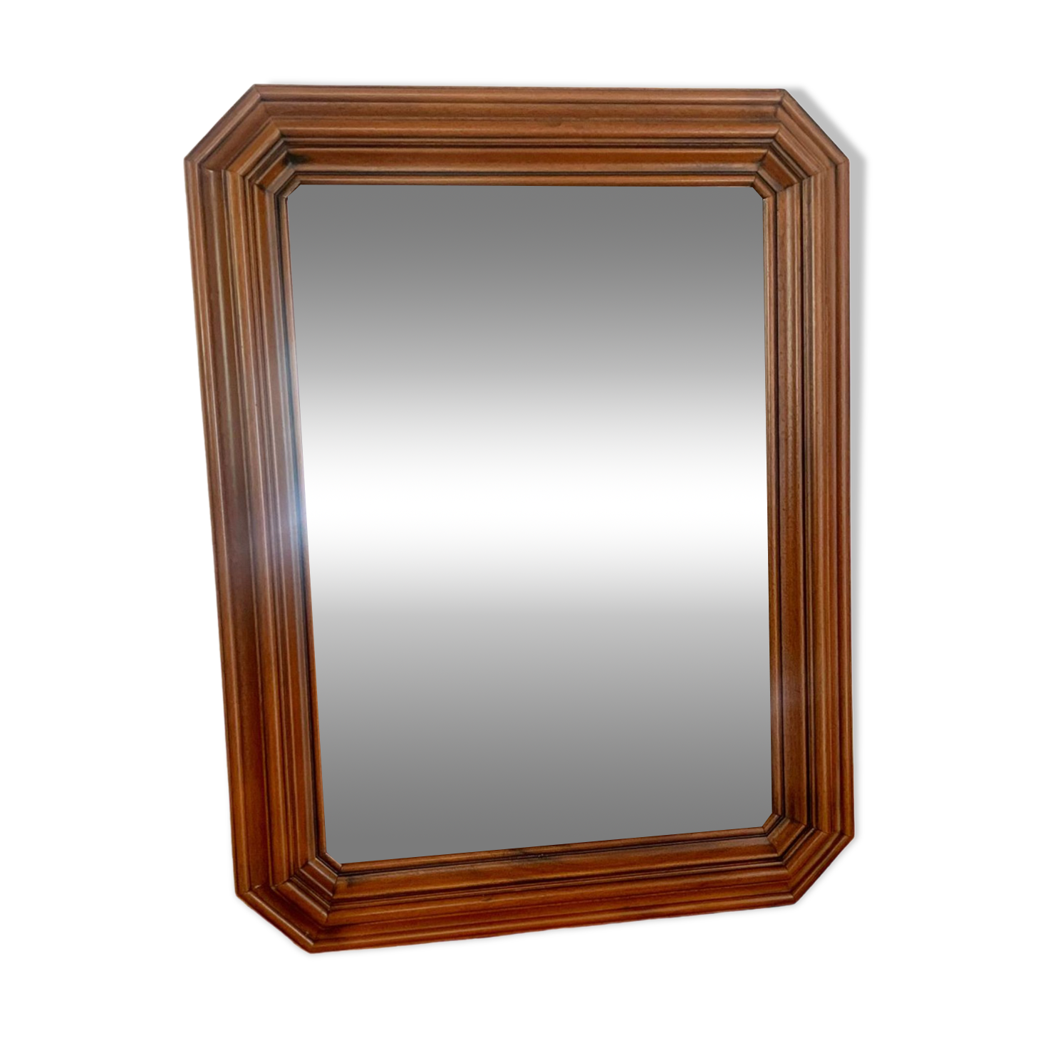 Miroir octogonal en bois
