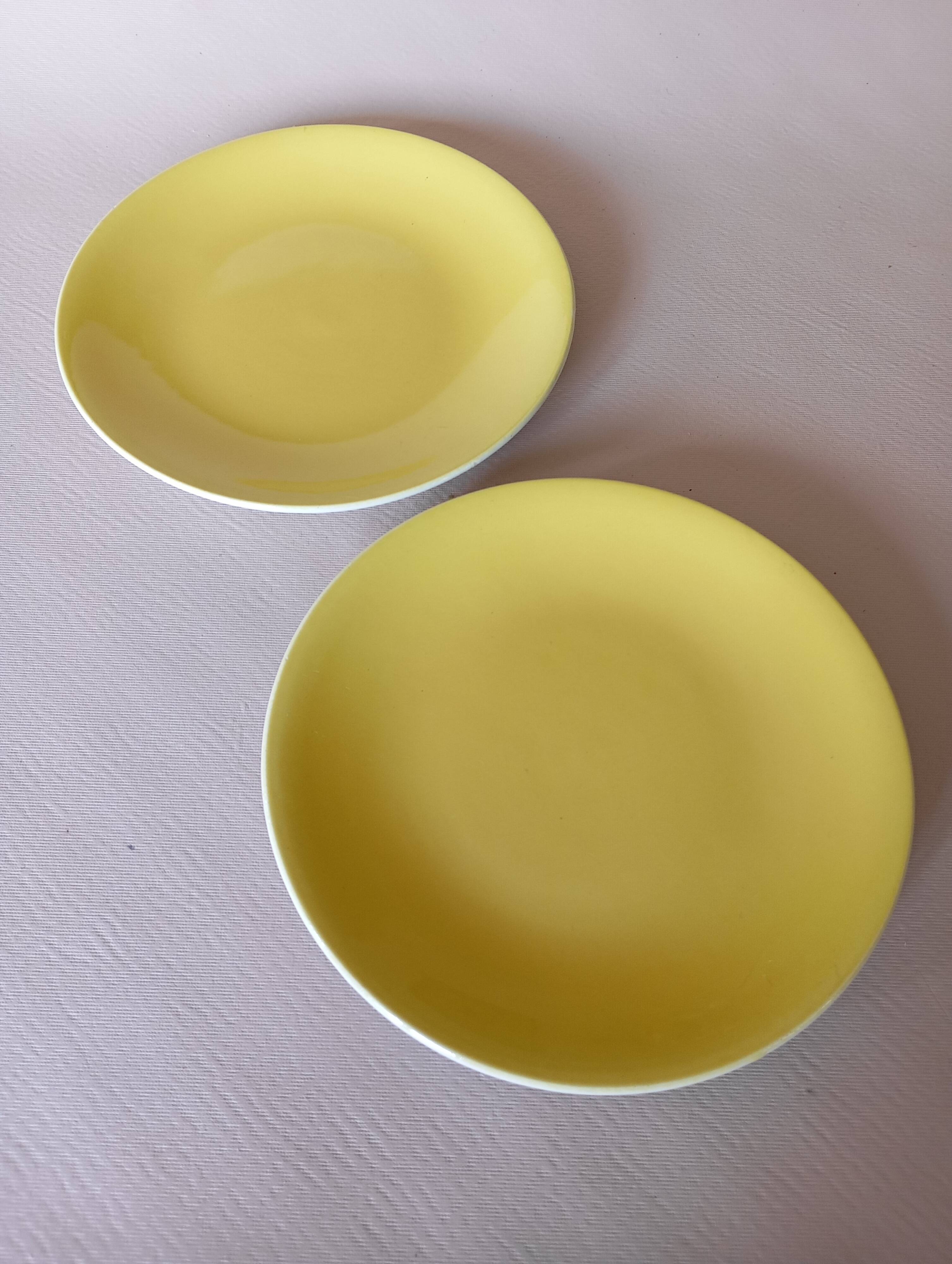2 KG Lunéville “Météor” dessert plates