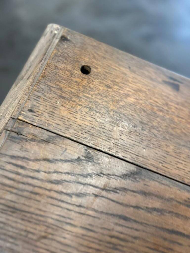 Antique wooden desk/side table with drawers