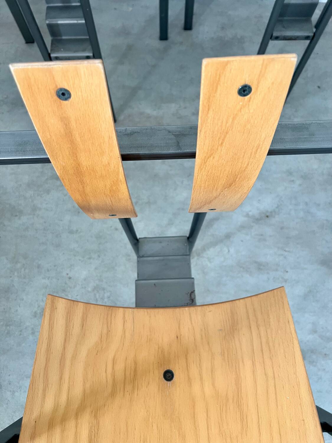 4 old raw design chairs Karl Friedrich Forster model Trix KFF postmodern 70s/80s