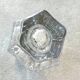 Hexagonal crystal vase by Daum France – 35 cm – Made in France