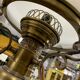 Gilded brass ceiling lamp