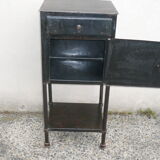 Industrial metal bedside
