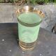 Serve an orangeade, a carafe and 3 glasses in green granite with golden trim.