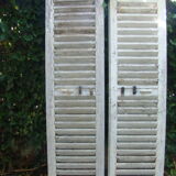 Volets persiennes  anciens  lamelles bois