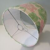 Table lamp in white ceramic, glazed and twisted