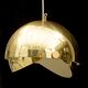 Adjustable spherical brass lamp by Münchner Werkstätten Germany 1970