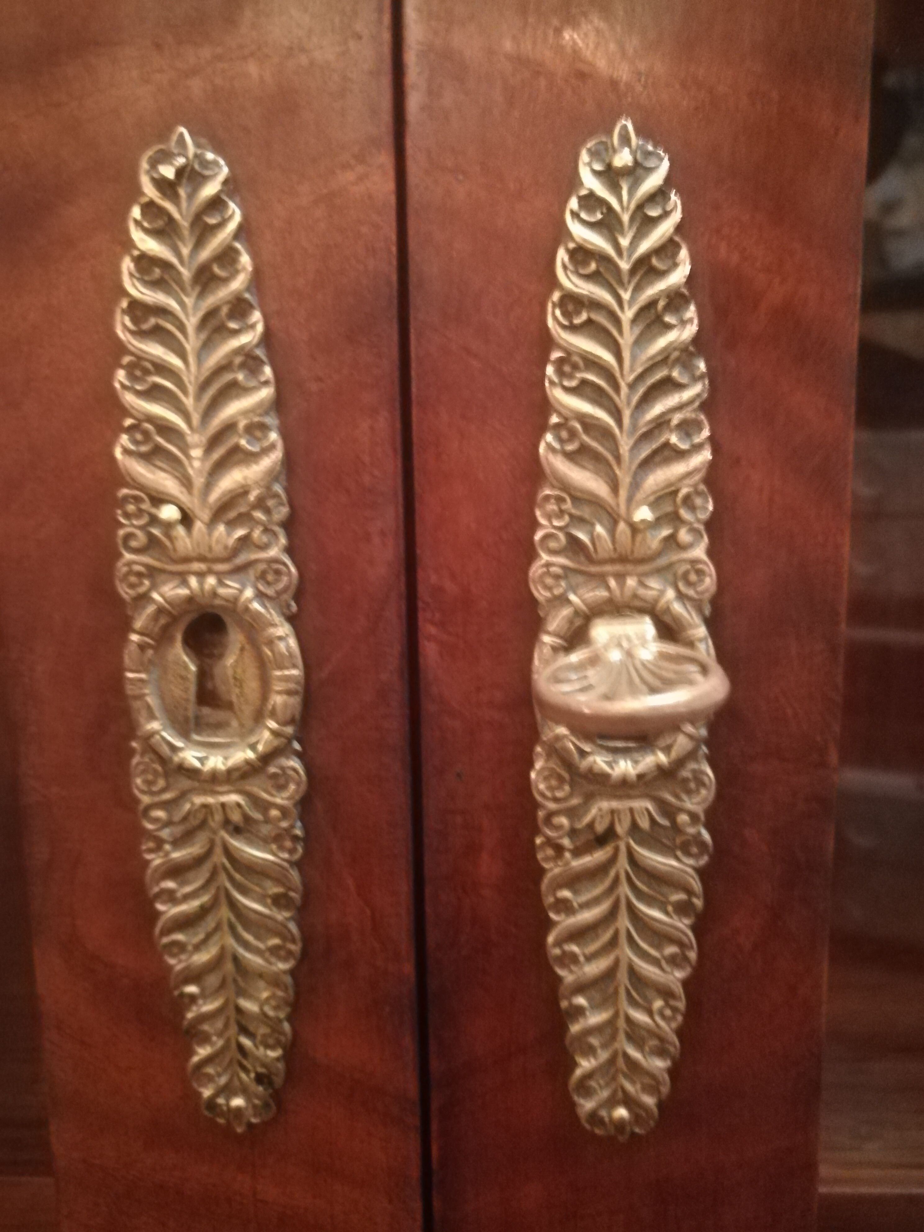 Empire style library in mahogany and bronze