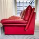 Nicoletti Salotti Italian Designer - Armchair and sofa set 2 places in red leather
